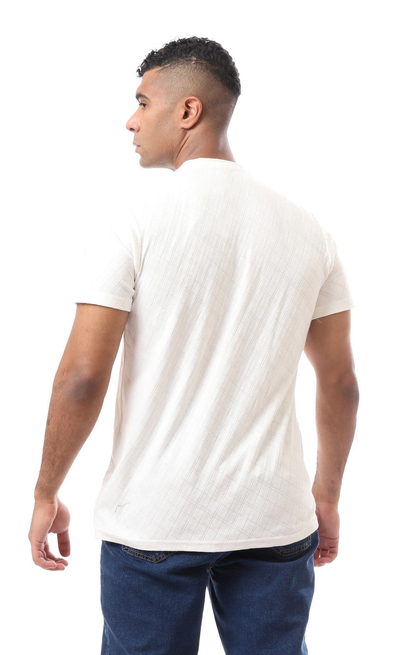 O168069 Self Diamonds Slip On Regular White Tee