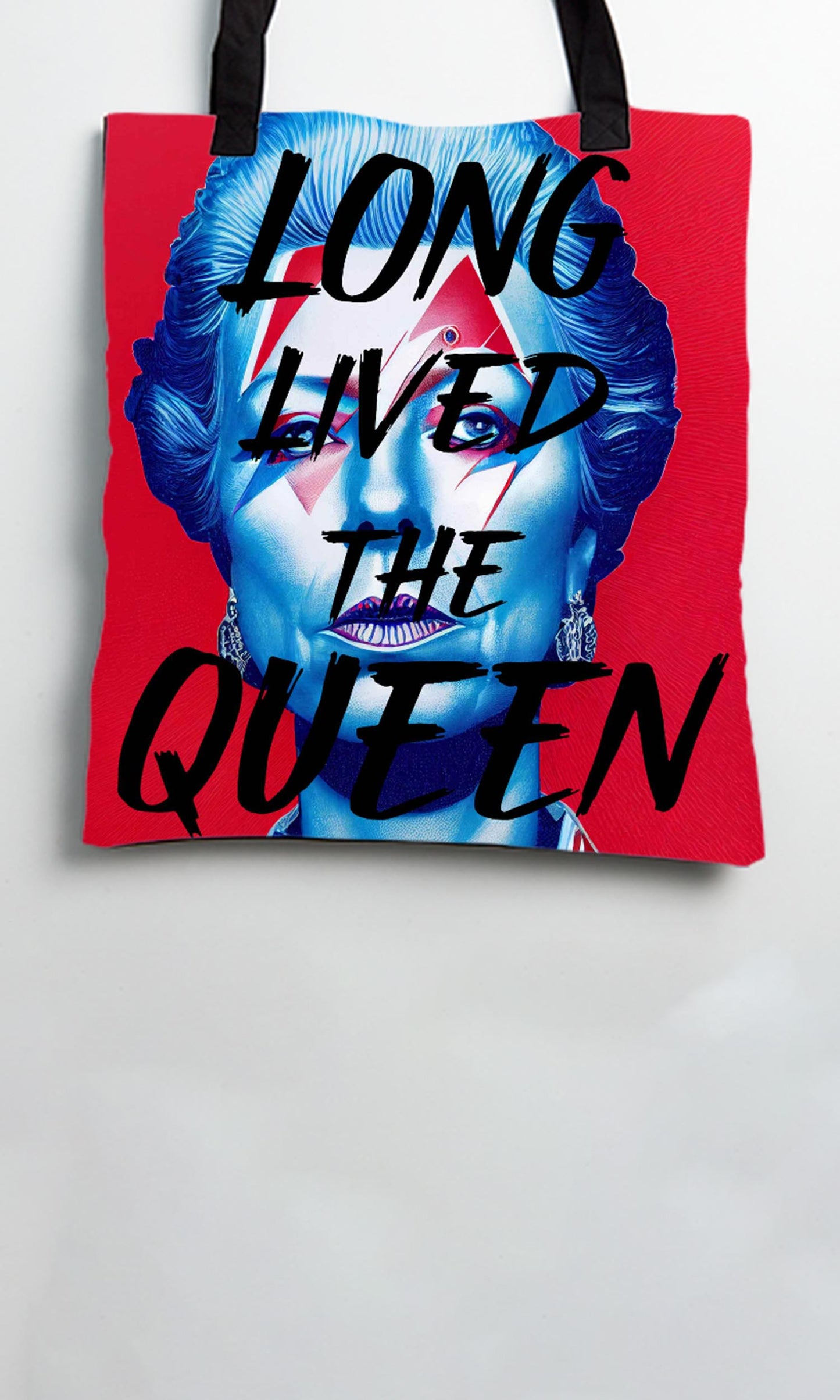 Long Lived The Queen David Bowie lightning Style - Tote Bag