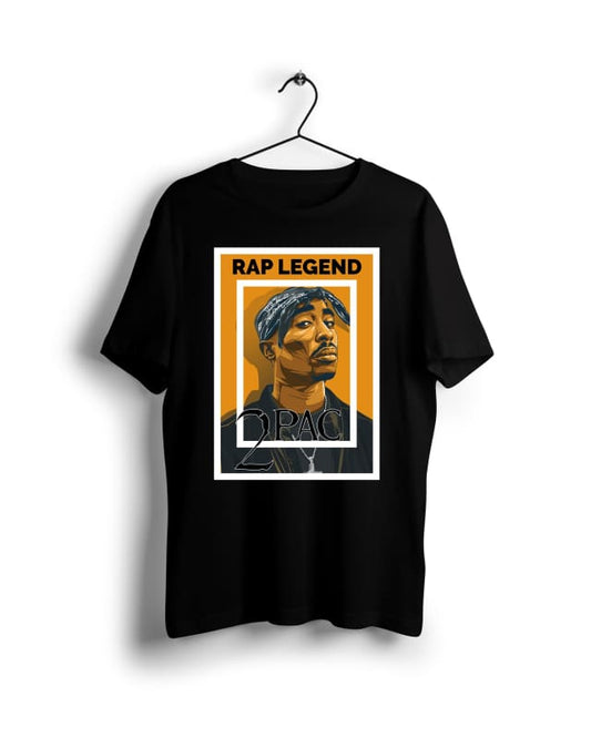 Rap Legend 2pac - Digital Graphics Basic T-shirt black - POD
