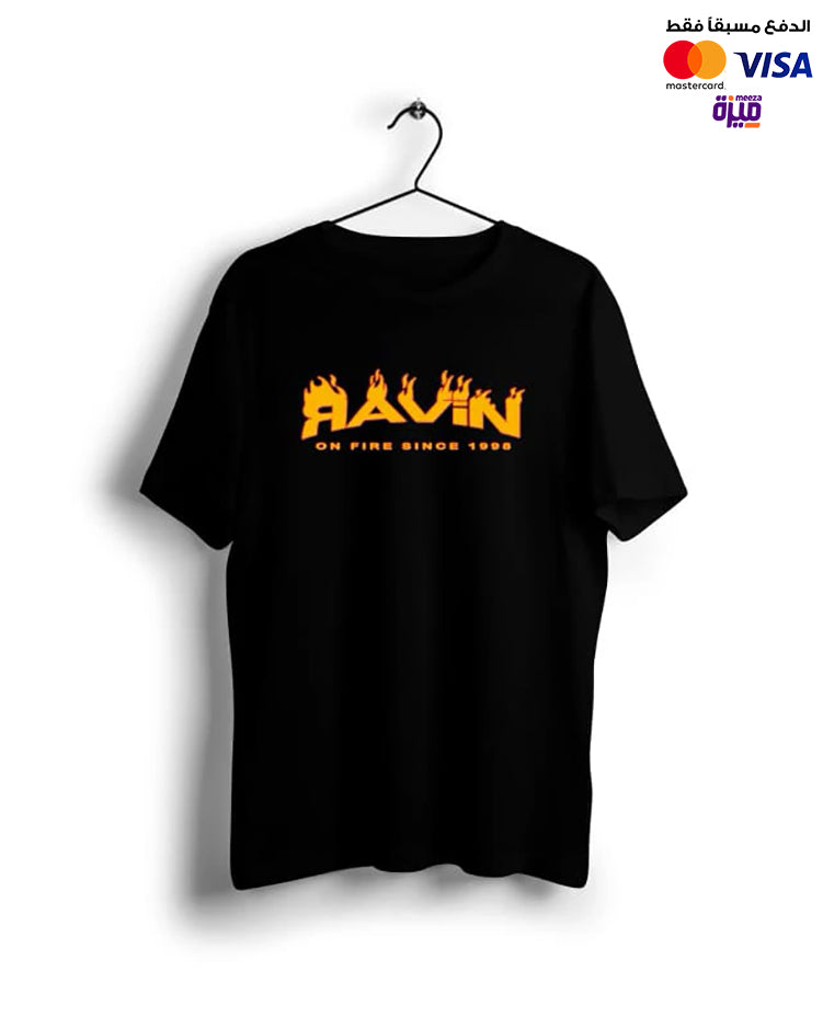 Ravin on Fire - Digital Graphics Basic T-shirt black
