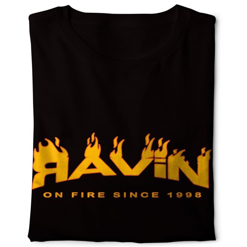 Ravin on Fire -Digital Graphics Basic T-shirt black - POD