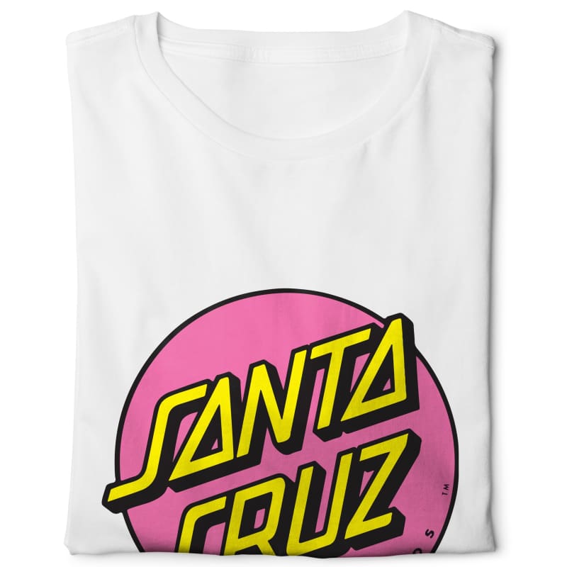 Santa Cruz pink - Digital Graphics Basic T-shirt White - NAV