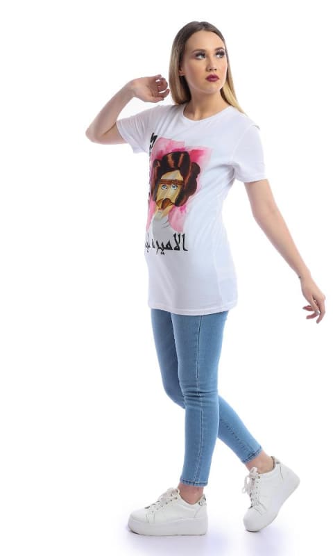 Star Wars Arabian Princess Leia - Digital Graphics Basic T-shirt White - POD