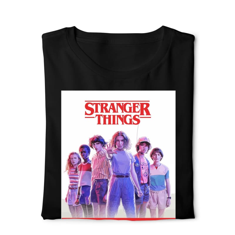 Stranger Things - Digital Graphics Basic T-shirt Black - POD