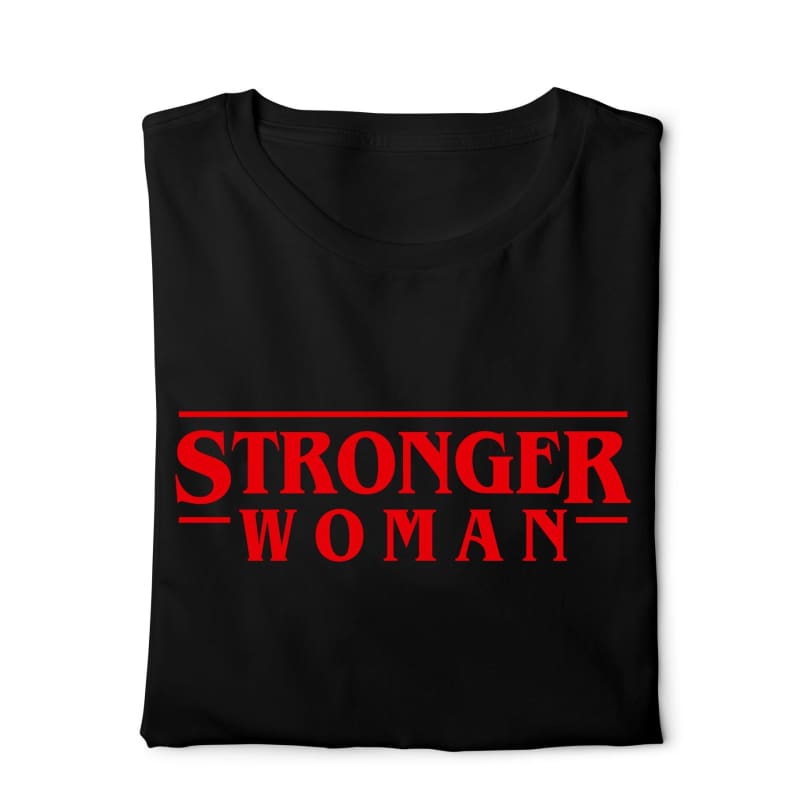 Stronger Woman Digital Graphics Basic T-shirt black - POD
