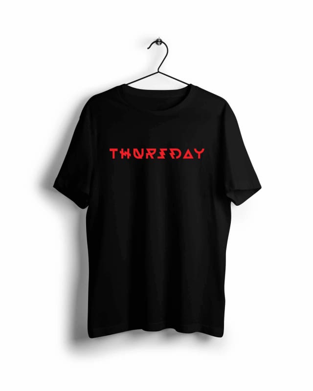 Thursday - Digital Graphics Basic T-shirt Black - POD