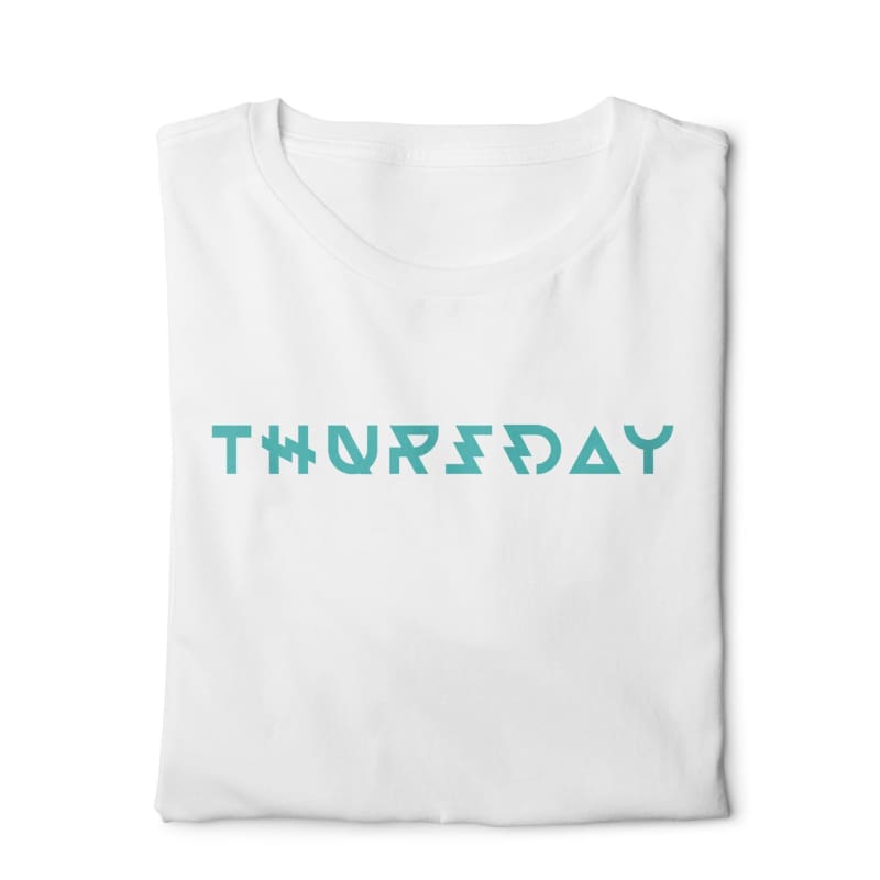 Thursday - Digital Graphics Basic T-shirt White - POD